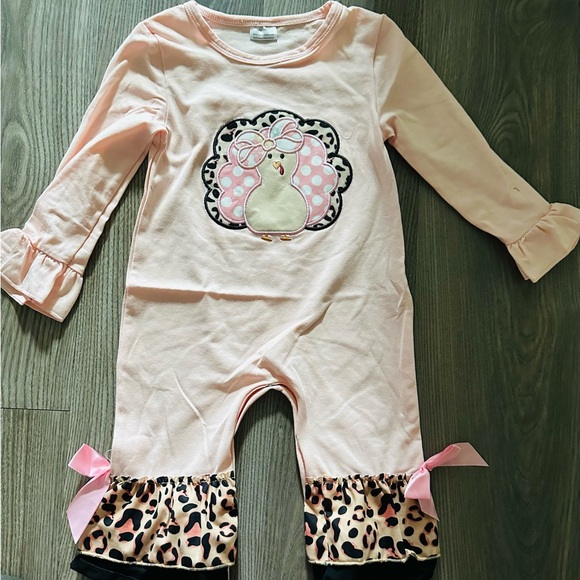 Turkey thanksgiving romper - Picture 2 of 2
